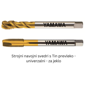 STROJNI NAVOJNI SVEDRI ZA JEKLO s Tin PREVLEKO