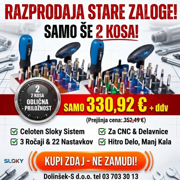 Sloky Pro Station - Momentni Izvijač Komplet | Akcija Zadnja 2 Kosa
